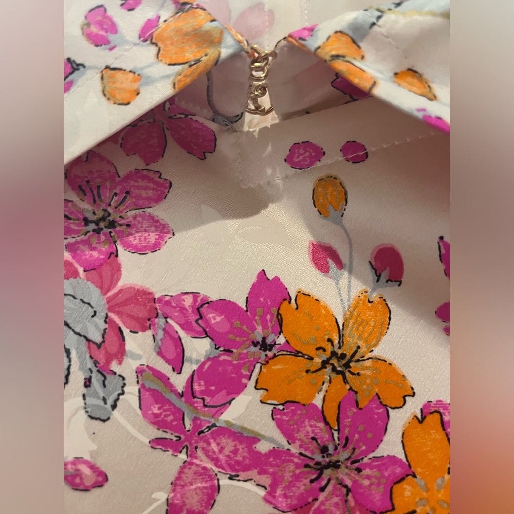 Roberto Cavalli Silk Floral Double Breasted Belted Blazer/top Size 40 IT - Picture 10 of 17